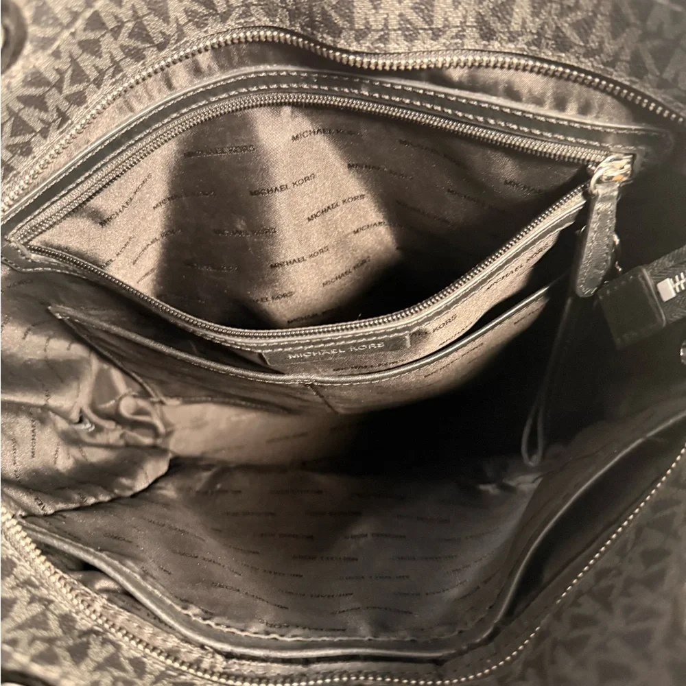 Michael Kors Gray Signature Tote - Picture 7 of 11